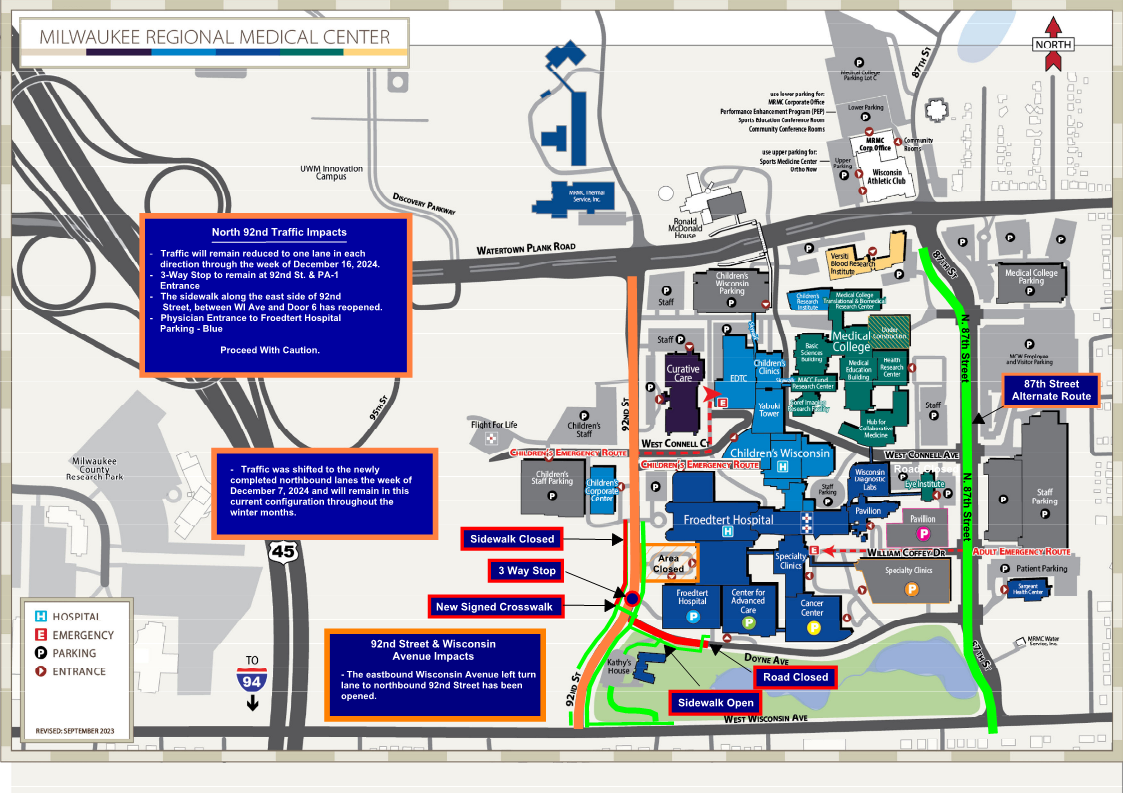 Rmch Map Patient & Visitor Resources | Milwaukee Regional Medical Center